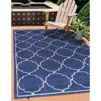 Muratap Berlin outdoor vloerkleed binnen en buiten laagpolig tapijt tuin - 120 cm rond