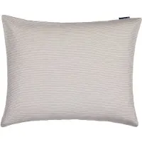 Lexington Striped Lyocell/flannel Kussensloop 50x60 Cm Beige - Kussenslopen Flanel White - 12530012-2600-P25