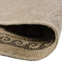 Muratap Natur vloerkleed floral rond buitenkleed sisal laagpolig indoor en outdoor 120 cm rond