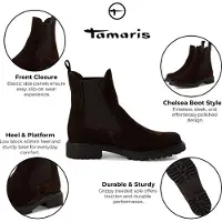 Tamaris Chelsea boots donkerbruin