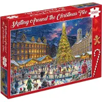 Tucker's Fun Factory Skating Around the Christmas Tree Puzzel (1000 stukjes)
