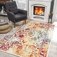 Muratap Vintage van gogh vloerkleed multi laagpolig- 300x400 cm