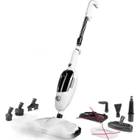 URGOODS Hoge Druk 2 in 1 Stoomreiniger - Handstomer - Vlekkenreiniger - Met 8 Opzetstukken en 2 Microvezeldoeken - Bank, Vloer, Badkamer en Tapijt Reinigen