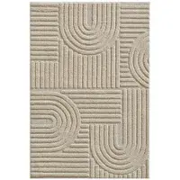 Muratap Japandi art vloerkleed boho scandinavisch laagpolig effen - 120x170 cm
