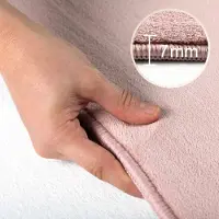 Muratap Sky soft uni basic rond vloerkleed laagpolig effen kleur -