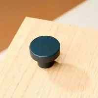 Beslag Design Circular Knop - Knoppen en deurgrepen Gepoedercoat Metaal Deep Blue - 401009-11