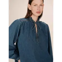 Grace & Mila Salsa blouse strik denim