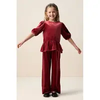 Sissy-Boy Rode velvet wide leg legging | Maat: 146-152