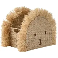 Vertbaudet Opbergmand leeuw van papierkoord en raffia