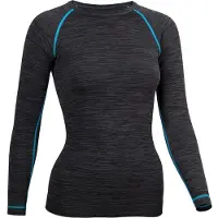 Grande Finale Baselayer Women Thermoshirt Superior Zwart/Aqua-Maat 38