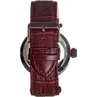 Heritor Automatic Heritor Automatische Ganzi Semi-Skelet Herenhorloge met Leren Band