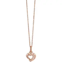 Orphelia Dames 925 Sterling Zilveren Ketting met Hanger - Roze ZH-4858/1