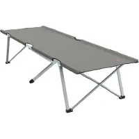 vidaXL Opvouwbaar Campingbed Grijs 194 x 62,5 x 42,5 cm