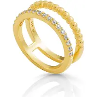 Orphelia 'Chic' Dames 925 Sterling Zilveren Ring - Goud ZR-7537/G