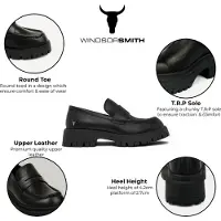 Windsor Smith Zwarte Leren Chunky Loafers - True