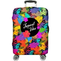 Ferocity - Kofferhoes M (23"-26") Flexibel - Gemakkelijk schoon te maken - Nylon - Tropical Vibes