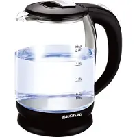 Hausberg HB-3616 Elektrische Waterkoker Glas 2,0 L | 1500-1800 W | LED-Verlichting, Automatische Uitschakeling & 360° Basis – Stijlvolle Ketel