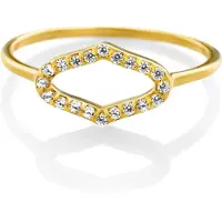 Orphelia 'Normandië' Dames 925 Sterling Zilveren Ring - Goud ZR-7574/G