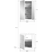 Furnilux Vira badkamercombinatie hoogglans mdf tz