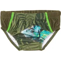 Playshoes Zwembroek 'Chameleon' turquoise / olijfgroen / spar / lichtgroen