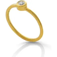 Orphelia 'Classic' Dames 925 Sterling Zilveren Ring - Goud ZR-7526/G