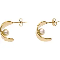 NAEMI Oorbellen goud / parelwit