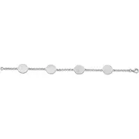 Orphelia Dames 925 Sterling Zilver Set: Ketting + Armband - Zilver SET-045