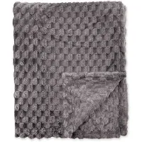 Byrklund Bedsprei Fluffy Dots - Antraciet 130 x 160 cm