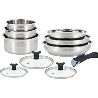 Arthur Martin – AM0006 – RVS kookset – 18/10 – 10-delig