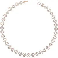 Orphelia Dames 925 Sterling Zilveren Ketting - Zilver/Roos ZK-7212