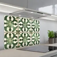 KitchenYeah Spatscherm 80x60 cm - Zelfklevende achterwand Interieur - Keramiek - Decoratie - Spaans - Keuken muurbeschermer - Spatwand fornuis