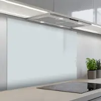 KitchenYeah Spatscherm 100x75 cm - Zelfklevende achterwand Zilver - Grijs - Metaal - Licht - Keuken muurbeschermer - Spatwand fornuis