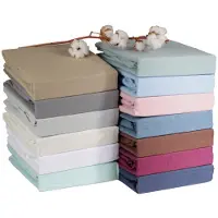DoubleDry Hoeslaken flanel 90x200 cm 100% zacht katoen rondom elastiek -