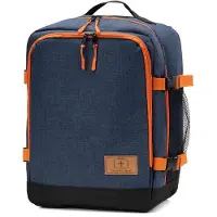 Ferocity - Handige rugzak voor op reis 40x30x20 cm Multifunctioneel - handbagage koffer - Polyester - Oranje-Blauw REIS