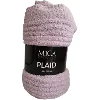 Mica Decorations Mica Charlene Fleece Plaid 180x130 cm – Zacht Woondeken – Lila