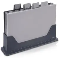 Orion Snijplankenset met Standaard 4 stuks - Snijplanken - Snijplanken - Keuken - Set - Ontbijtplank - Serveerplank - Serveerbord