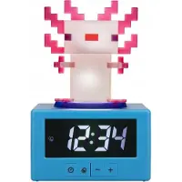 Paladone Minecraft Axolotl Digitale Wekker met Nachtlampje voor Kinderen