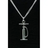 MOOYE ® - Collectie Zilveren Fietspomp ketting hanger