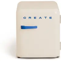 Create - Koelkast in retrostijl - Gebroken wit - Handvat Kobaltblauw - FRIDGE RETRO 48L