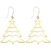 Charme Bijoux Allergievrije kerstboom -oorbellen goudkleurig-