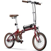 ONESPORT Elektrische Fiets - Compacte Elektrische Vouwfiets - 36V 5.2Ah Accu - 40 km Actieradius - 16×1.35 inch Banden - Snelle Oplaadtijd 2,5 uur - Ideaal voor Stad en Woon-werkverkeer - Rood