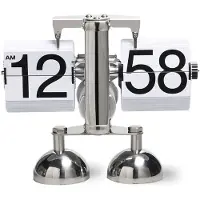 LONGZIMING -Tafelklok Flip – Retro Flipklok – Automatische Mechanische Klok – Duidelijk Display – Stijlvol Retro Ontwerp – Betrouwbaar Mechanisme – Perfect voor Bureau of Woonkamer