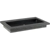 Forzalaqua Wastafel nova doppio gezoet & gefrijnd 60.5x51.5x9.5 cm 1 kraangat