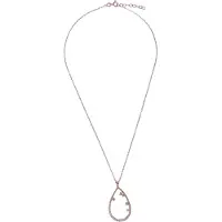 Orphelia 'Islia' Dames 925 Sterling Zilveren Ketting met Hanger - Roze ZH-7423/RG