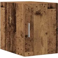 vidaXL Opbergkast 2 st Oudhout 30 x 42,5 x 225 cm