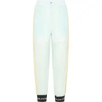 Mymo Broek lichtblauw / mintgroen / zwart