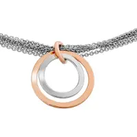 Orphelia 'Margot' Dames 925 Sterling Zilveren Armband - Zilver/Roze ZA-7387