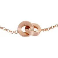 Orphelia Dames 925 Sterling Zilveren Ketting - Roze ZK-7177/RG