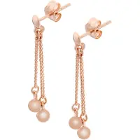 Orphelia 'Tove' Dames 925 Sterling Zilveren Oorbellen - Roze ZO-7013/1