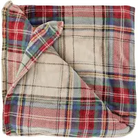 Unique living Plaid Victor Beige / Rood 150 X 200 X 10 Cm